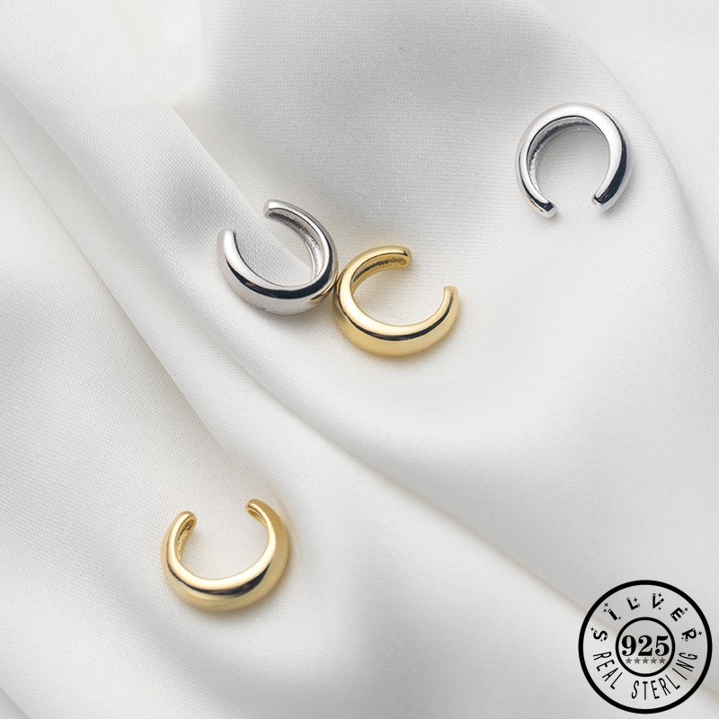 Mens 925 Solid Sterling Silver Minimalist Ear Cuffs Cartilage Gold Color Plated Clips Earrings Without Piercing for Women
Mens 925 Solid Sterling Silver Minimalist Ear Cuffs Cartilage Gold Color Plated Clips Earrings Without Piercing for Women