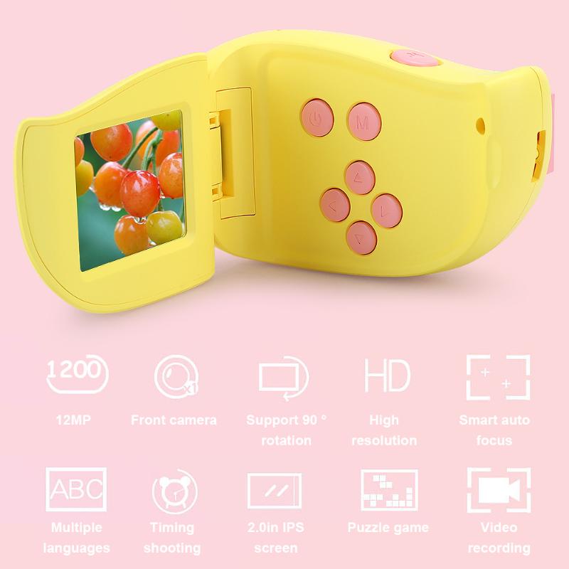 A100 12MP Mini Camera Cute Digital Video Camera DV Toy with 2.0inch Color Screen for recording Children Kids Camcorders, Pink
A100 12MP Mini Camera Cute Digital Video Camera DV Toy with 2.0inch Color Screen for recording Children Kids Camcorders, Pink