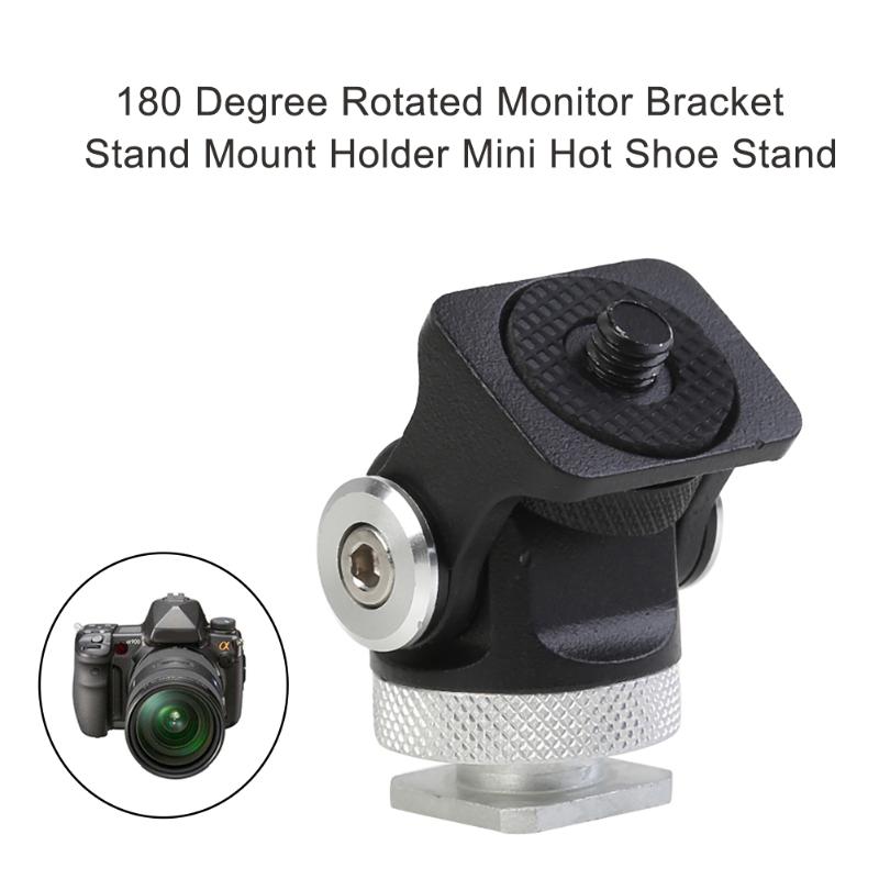 180 360 Degree Rotated Monitor Bracket Stand Mount Holder Adjustable Mini Hot Shoe Stand for Vlogger DSLR Camera Head
180 360 Degree Rotated Monitor Bracket Stand Mount Holder Adjustable Mini Hot Shoe Stand for Vlogger DSLR Camera Head