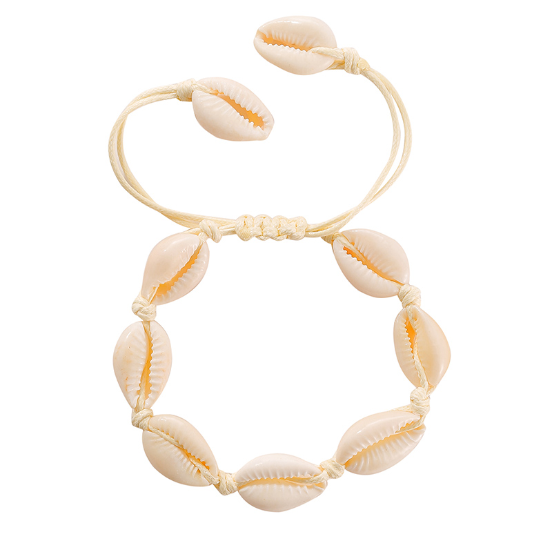 New Handmade Colorful Rope Chain Natural Seashell Hand Knit Bracelet Shells Bracelets Women Accessories Beaded Strand Bracelet
New Handmade Colorful Rope Chain Natural Seashell Hand Knit Bracelet Shells Bracelets Women Accessories Beaded Strand Bracelet