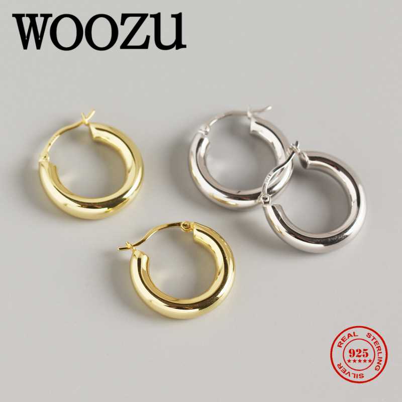 WOOZU Punk French High Quality Round Hoop Earrings for Women Genuine 925 Sterling Silver Baroque Bohemian Jewelry Accessories
WOOZU Punk French High Quality Round Hoop Earrings for Women Genuine 925 Sterling Silver Baroque Bohemian Jewelry Accessories
