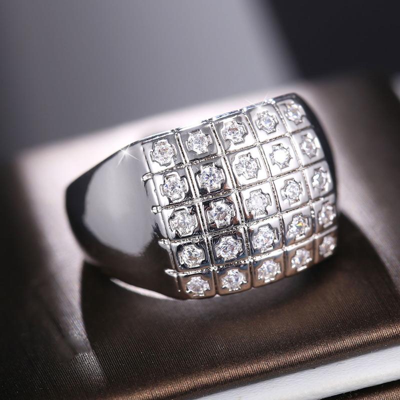 Punk Big CZ Mens Rings Square Wedding Rings for Men Shining Clear Stone Ring Jewelry Gift Engagement Big Ring
Punk Big CZ Mens Rings Square Wedding Rings for Men Shining Clear Stone Ring Jewelry Gift Engagement Big Ring