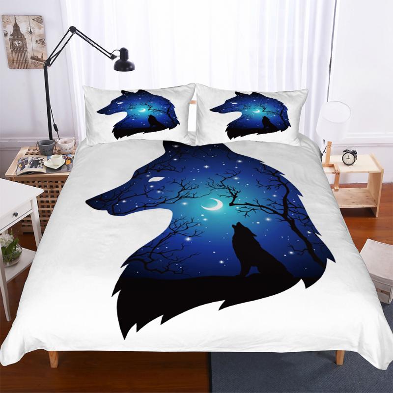 Complete Double Bed Duvet Cover Howling Dark Wolf Printed Bedding Clothes for Adult with Pillowcases King Single Size
Complete Double Bed Duvet Cover Howling Dark Wolf Printed Bedding Clothes for Adult with Pillowcases King Single Size
