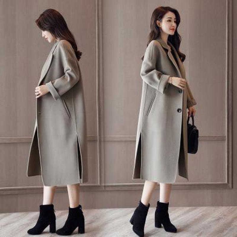 Wool coat double-sided woolen coat female long section 2020 autumn and winter new loose Korean version of woolen -XL
Wool coat double-sided woolen coat female long section 2020 autumn and winter new loose Korean version of woolen -XL