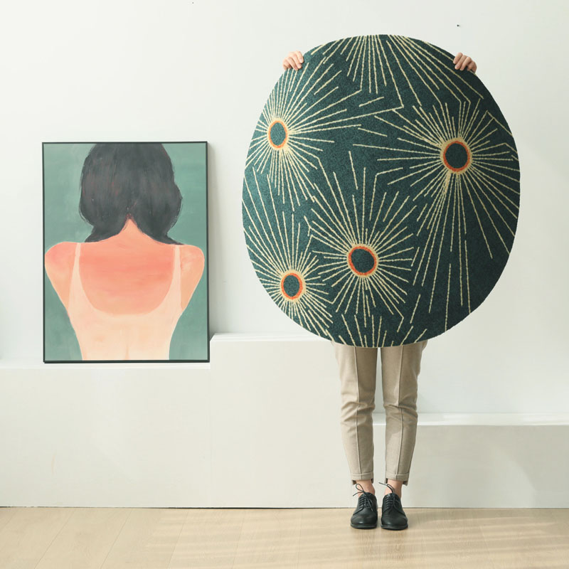 INS popuplar round shaped green color living room woven rug ,Nordic style decoration floor mat
INS popuplar round shaped green color living room woven rug ,Nordic style decoration floor mat