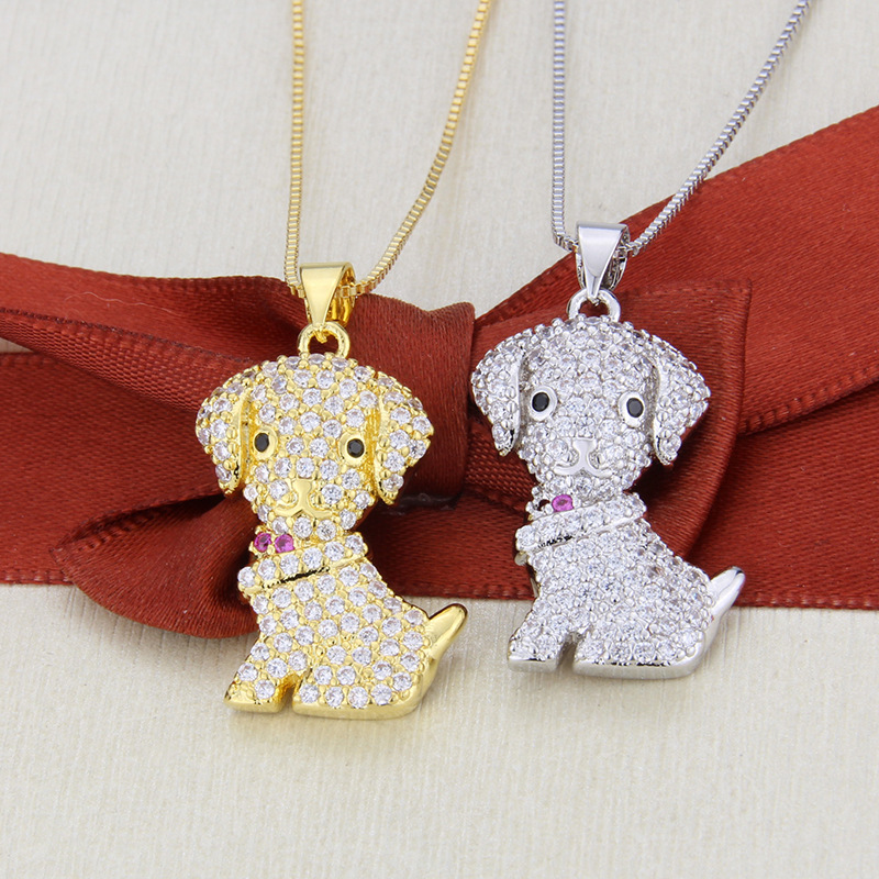 Iced Out Zircon Dog Shape Pendant Necklaces For Women Men Crystal Animal Choker Collares Chain Cute Jewelry Gifts
Iced Out Zircon Dog Shape Pendant Necklaces For Women Men Crystal Animal Choker Collares Chain Cute Jewelry Gifts