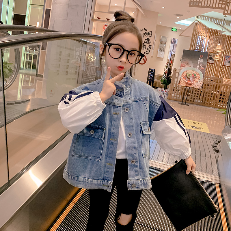 Teenage Girls Patchwork Long Sleeve Denim Coats For Kids Spring 2020 Casual Jeans Jackets Clothing Children Outerwear Tops 8 10Y, Blue
Teenage Girls Patchwork Long Sleeve Denim Coats For Kids Spring 2020 Casual Jeans Jackets Clothing Children Outerwear Tops 8 10Y, Blue