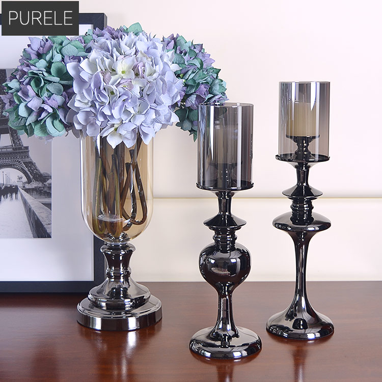 Modern Nordic Retro Candle Holders Glass Black Candlestick New Classical Romantic Candles Home Decoration Ornament Gift FC417
Modern Nordic Retro Candle Holders Glass Black Candlestick New Classical Romantic Candles Home Decoration Ornament Gift FC417