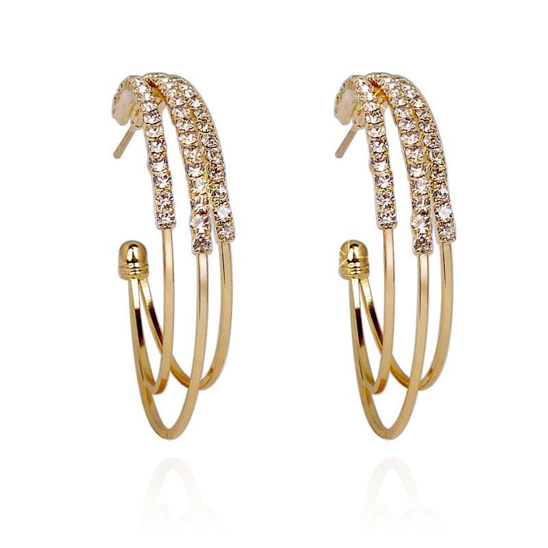New Fashion Iced Out Bling Bling multilayer Crystal Circle Hoop Earrings Big Circle Gold Color Loop For Women Girl Jewelry Gift
New Fashion Iced Out Bling Bling multilayer Crystal Circle Hoop Earrings Big Circle Gold Color Loop For Women Girl Jewelry Gift