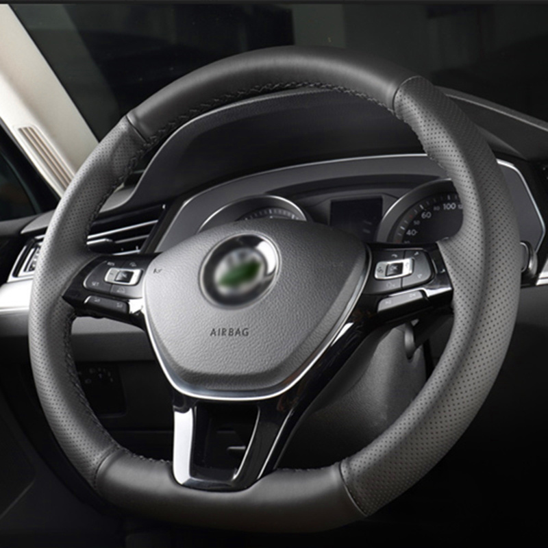 Steering Wheel Cover Microfiber Leather for Volkswagen VW Golf 7 Mk7 Passat B8 New Polo Jetta Bora Tiguan D shape Hand-stitched
Steering Wheel Cover Microfiber Leather for Volkswagen VW Golf 7 Mk7 Passat B8 New Polo Jetta Bora Tiguan D shape Hand-stitched