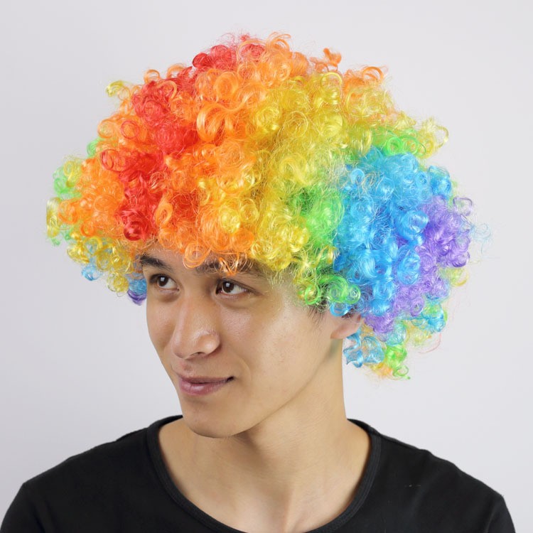 2020 New Halloween Christmas Hats Costume Hair Wig Football Fan Wig Clown Hair wigs Child Adult Colorful Free Shipping
2020 New Halloween Christmas Hats Costume Hair Wig Football Fan Wig Clown Hair wigs Child Adult Colorful Free Shipping