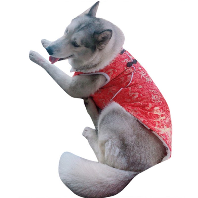 Large Dog Clothes Winter Big Dog Clothes Chinese New Year Costume Tang Suit Cheongsam Samoyed Golden Retriever Clothing Coat, Red
Large Dog Clothes Winter Big Dog Clothes Chinese New Year Costume Tang Suit Cheongsam Samoyed Golden Retriever Clothing Coat, Red