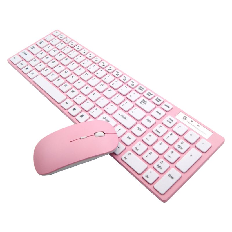 

Universal Silent Ultra-thin 2.4G Wireless Keyboard and Mouse Set for Laptop PC K1AB