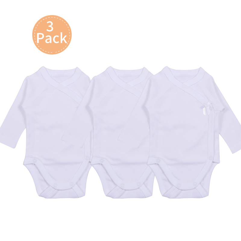 3pcs Baby Clothes White Bodysuit Newborn Unisex Baby Long Sleeve Kimono Bobysuit Side Snap Boy Girl Overall Preemie-6M, Three pcs pack
3pcs Baby Clothes White Bodysuit Newborn Unisex Baby Long Sleeve Kimono Bobysuit Side Snap Boy Girl Overall Preemie-6M, Three pcs pack