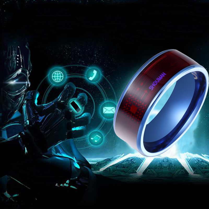Fashion Men's Ring Magic Wear NFC Smart Ring Finger Digital for Android phones with functional couple stainless steel
Fashion Men's Ring Magic Wear NFC Smart Ring Finger Digital for Android phones with functional couple stainless steel