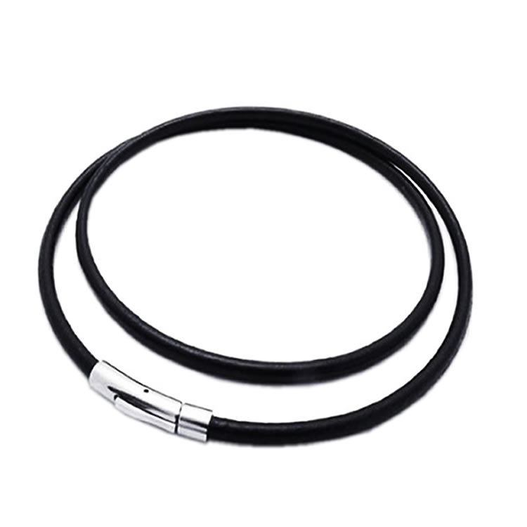 2MM/3MM/4MM/5MM Black Color Leather Chokers Necklaces For Women Men Rope Chain Stainless Steel Magnetic Clasp Jewelry
2MM/3MM/4MM/5MM Black Color Leather Chokers Necklaces For Women Men Rope Chain Stainless Steel Magnetic Clasp Jewelry