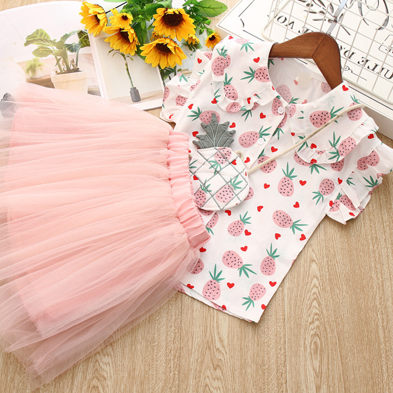 Kids Girls Clothing Sets Summer Fashion Brand Baby Girls Clothes Suits Pineapple short Sleeve Printing T-Shirt Dress 2Pcs, Pink
Kids Girls Clothing Sets Summer Fashion Brand Baby Girls Clothes Suits Pineapple short Sleeve Printing T-Shirt Dress 2Pcs, Pink