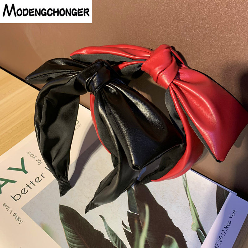 1PC New Fashion Headband For Woman Leather Big Bow Hairbands Retro Wide Non-slip Hairpins Adult Wild Headwear Hair Accessories
1PC New Fashion Headband For Woman Leather Big Bow Hairbands Retro Wide Non-slip Hairpins Adult Wild Headwear Hair Accessories