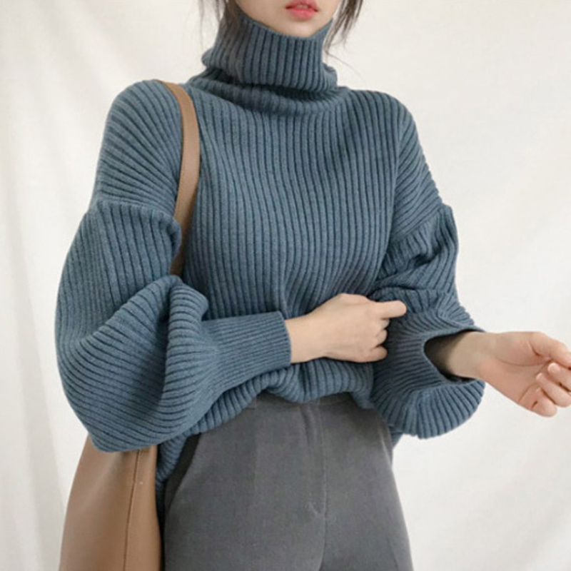 Fashion Women Pullover Loose Knitted Sweater Winter Elegance Solid Lantern Sleeve Turtleneck Sweater Comfortable Woman Knit Tops, Beige
Fashion Women Pullover Loose Knitted Sweater Winter Elegance Solid Lantern Sleeve Turtleneck Sweater Comfortable Woman Knit Tops, Beige