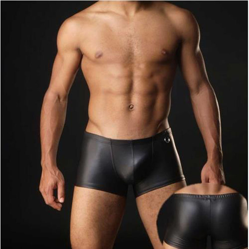 Plus Size Nylon Boxers Men PU Faux Leather Sexy Boxer Shorts Sheathy Bodycon Man Solid Cool Underpants Male Gay Underwear, Black
Plus Size Nylon Boxers Men PU Faux Leather Sexy Boxer Shorts Sheathy Bodycon Man Solid Cool Underpants Male Gay Underwear, Black