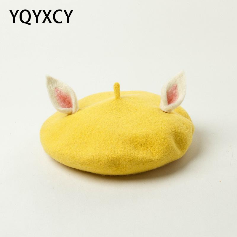 2020 New Winter Beret Women Hat With Cute Ear Pink Beret Painter Cap Vintage Bonnet Gorras Ladies Hat Female Boina, White
2020 New Winter Beret Women Hat With Cute Ear Pink Beret Painter Cap Vintage Bonnet Gorras Ladies Hat Female Boina, White
