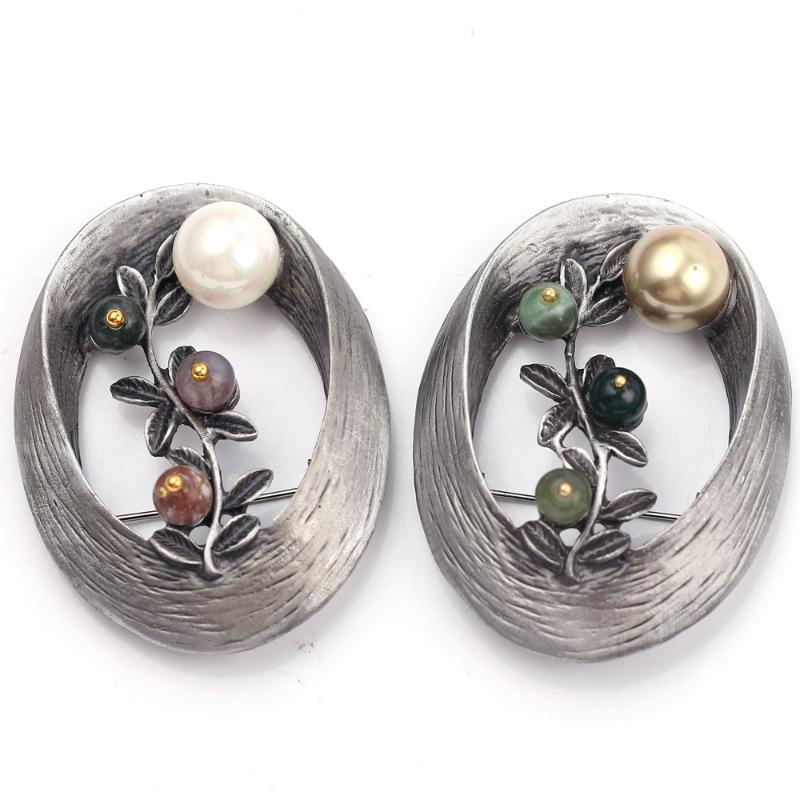 Oval Vintage Flower Brooch Simulated Pearl And Green Stone Retro Plant Brooch Pins For Women Badges Jewelry Simple Bijoux
Oval Vintage Flower Brooch Simulated Pearl And Green Stone Retro Plant Brooch Pins For Women Badges Jewelry Simple Bijoux