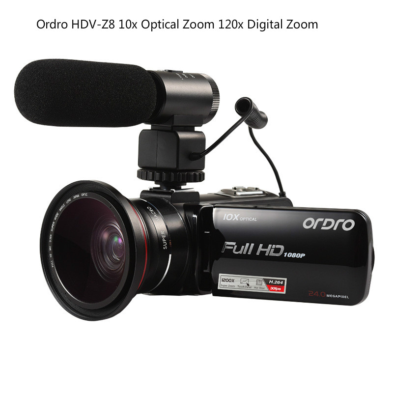 ORDRO HDV-Z82 3.0" TFT LCD Touch Screen 120x Digital Zoom 10X Optical Zoom HD Camcorder Hot Shoe Camera, Standard
ORDRO HDV-Z82 3.0" TFT LCD Touch Screen 120x Digital Zoom 10X Optical Zoom HD Camcorder Hot Shoe Camera, Standard