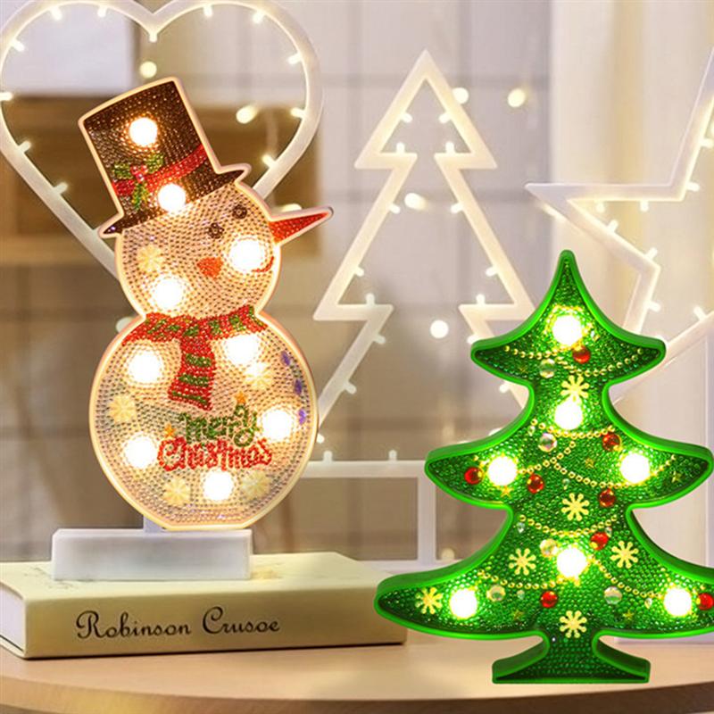 Christmas Lights DIY Diamond Painting Christmas Tree Snowman LED Night Light Special Shaped Diamond Lights
Christmas Lights DIY Diamond Painting Christmas Tree Snowman LED Night Light Special Shaped Diamond Lights