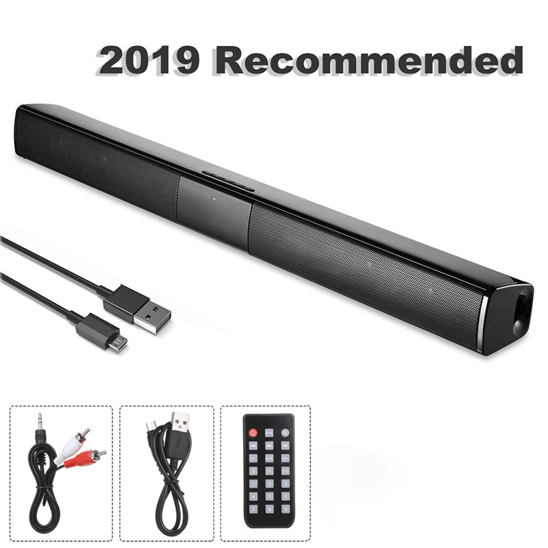 20W TV Sound Bar Bluetooth Speaker Support FM Radio TF Card 3.5mm Audio RCA Jack for PC Cinema TV Speakers Subwoofer
20W TV Sound Bar Bluetooth Speaker Support FM Radio TF Card 3.5mm Audio RCA Jack for PC Cinema TV Speakers Subwoofer