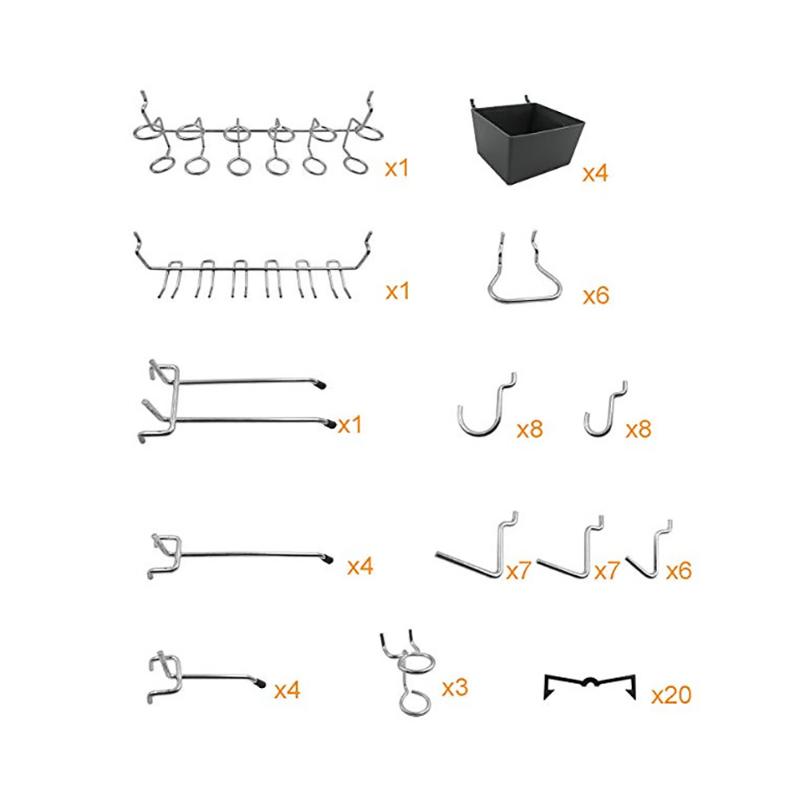 80 Pcs Metal Grid Wall Storage Racks Display Hooks Retail Shop Peg Goods Shelf Panel Pegboard Hooks Hang Fits Workshop
80 Pcs Metal Grid Wall Storage Racks Display Hooks Retail Shop Peg Goods Shelf Panel Pegboard Hooks Hang Fits Workshop