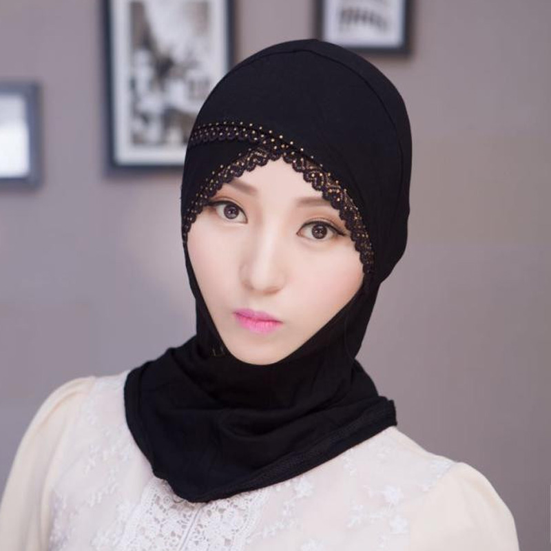 ZFQHJJ Women Muslim Lace Rhinestone Under Scarf Hijab Caps Bonnet Ladies Stretch Modal Cotton Inner Islamic Scarf Hijabs Cap
ZFQHJJ Women Muslim Lace Rhinestone Under Scarf Hijab Caps Bonnet Ladies Stretch Modal Cotton Inner Islamic Scarf Hijabs Cap