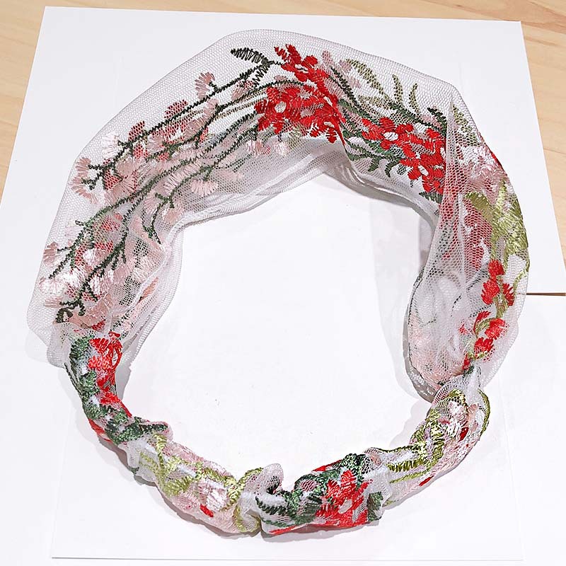 New Women Summer Elegant Embroidery Flower Chiffon Headband Fashion Hair Accessories Hair Accessories for Women
New Women Summer Elegant Embroidery Flower Chiffon Headband Fashion Hair Accessories Hair Accessories for Women