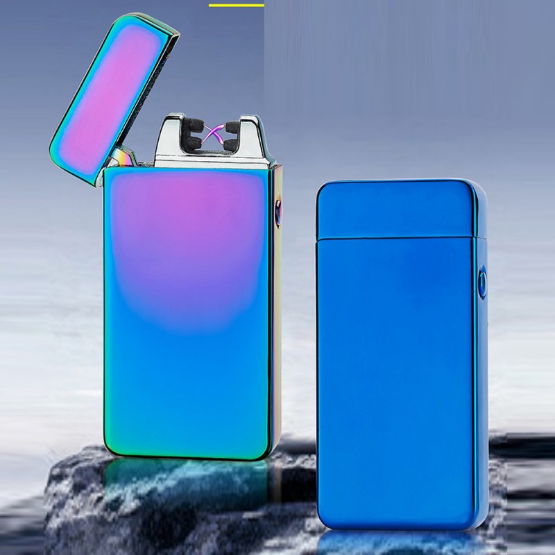 Creative USB Lighter Rechargeable USB Electric Dual Arc Metal Flameless Torch lighters windproof Flameless lighter with gift box
Creative USB Lighter Rechargeable USB Electric Dual Arc Metal Flameless Torch lighters windproof Flameless lighter with gift box