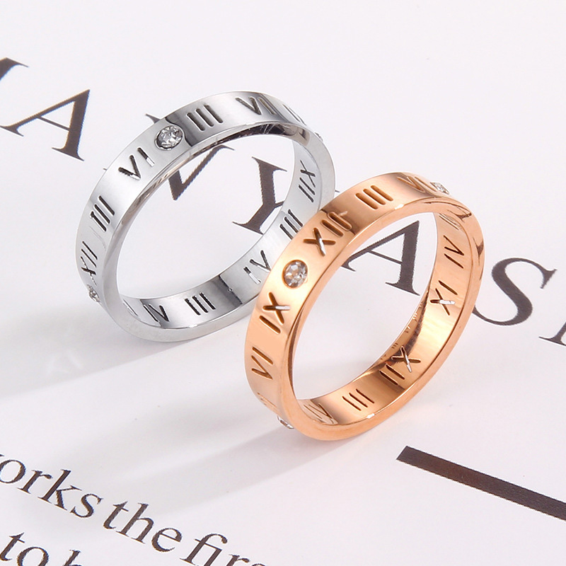Titanium Steel Roman Numbers Ring with Crystal Hollow Letter Ring for Men and Women Best Wedding Engagement Jewelry
Titanium Steel Roman Numbers Ring with Crystal Hollow Letter Ring for Men and Women Best Wedding Engagement Jewelry