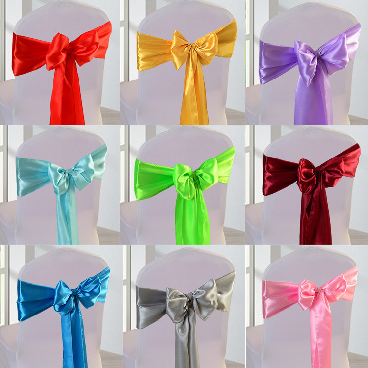 Sashes 25pcs/lot Wholesale Silk Satin Ribbon Bow Chair For Banquet Wedding Party Decoration Band
Sashes 25pcs/lot Wholesale Silk Satin Ribbon Bow Chair For Banquet Wedding Party Decoration Band