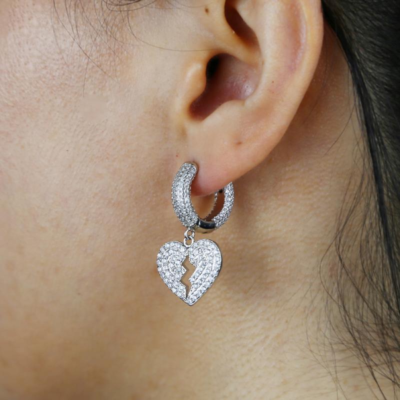Trendy Accessories cz paved dangle heart charm Hoop Earrings For Gilr Romantic Boho Love Heart Shaped For Women Earrings
Trendy Accessories cz paved dangle heart charm Hoop Earrings For Gilr Romantic Boho Love Heart Shaped For Women Earrings