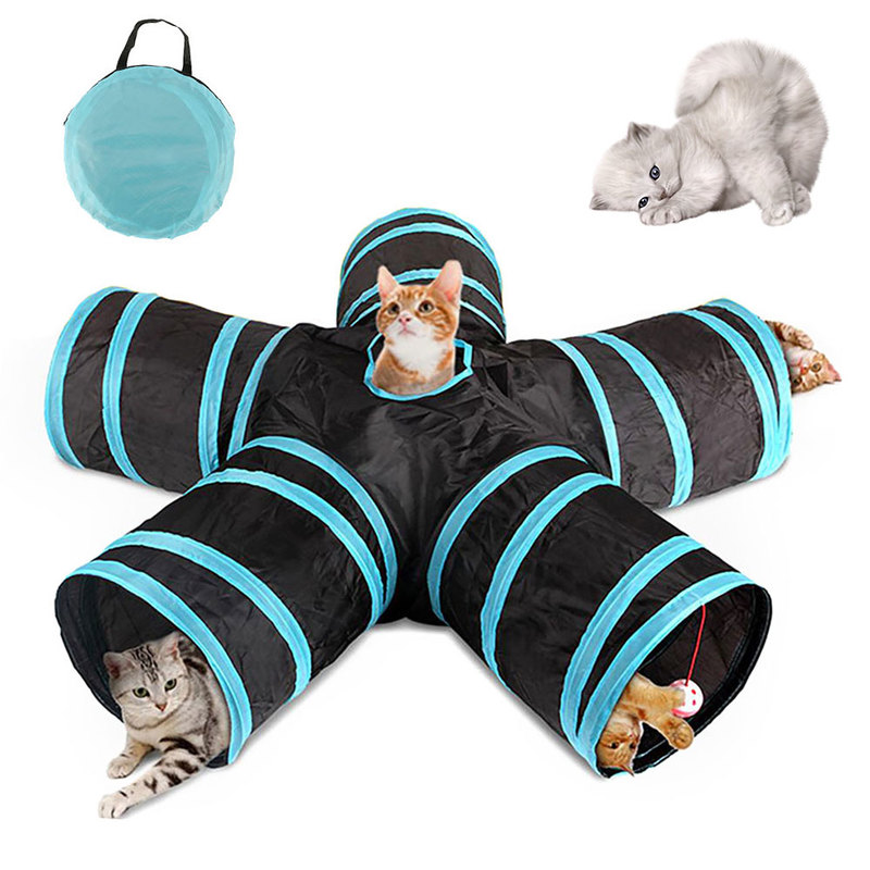 5 Holes Foldable Pet Cat Tunnel Indoor Outdoor Pet Training Interactive Toy for Cats Animal Play Tunnel Tube Products
5 Holes Foldable Pet Cat Tunnel Indoor Outdoor Pet Training Interactive Toy for Cats Animal Play Tunnel Tube Products