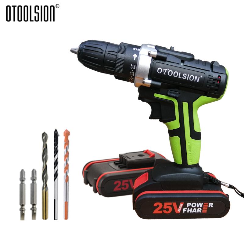 

25V Electric Drill 1.5Ah Battery Drill Power Tool Set Cordless Screwdrivers Electric Screwdriver With Parts