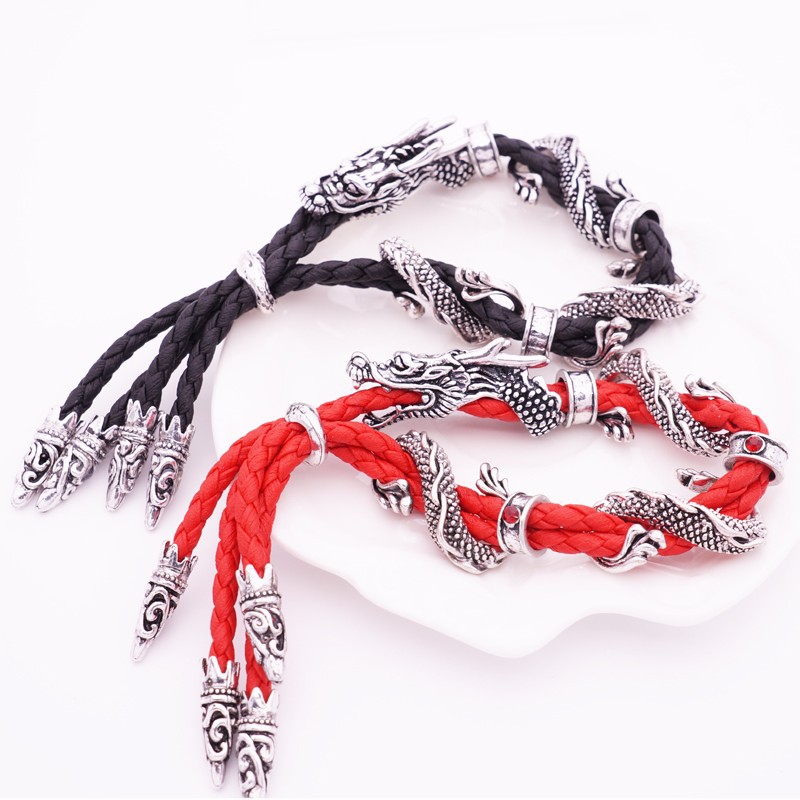 Free Fan Gothic Punk Leather Rope Dragon Bracelet For Men Vintage Adjustable Bracelets & Bangles Hip Hop Jewelry Women Men Gift
Free Fan Gothic Punk Leather Rope Dragon Bracelet For Men Vintage Adjustable Bracelets & Bangles Hip Hop Jewelry Women Men Gift