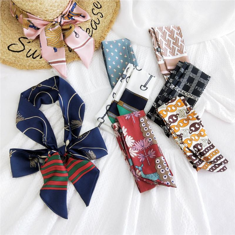 2020 New Designer Japanese Scarfs Small Long Neckerchief satin Silk Scarf for women Wrist bags Ribbon Waistband Hair Band 
2020 New Designer Japanese Scarfs Small Long Neckerchief satin Silk Scarf for women Wrist bags Ribbon Waistband Hair Band