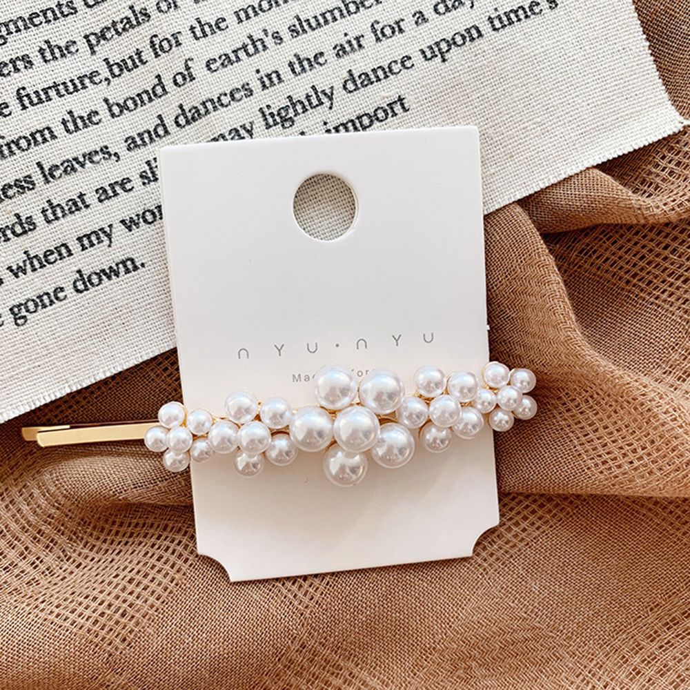 Big Small Pearl Beads Hair Clips Hairpins for Women Girls Fashion Hair Accessories Simple Barrettes Wholesale