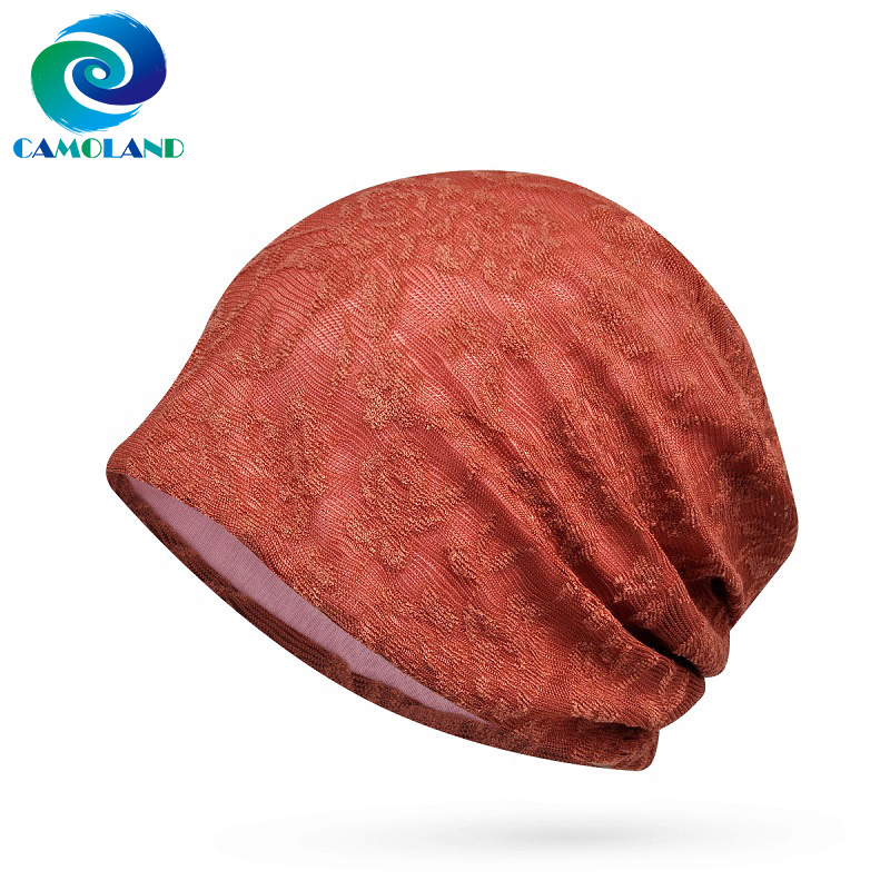CAMOLAND Summer Thin Breathable Hedging Caps For Women Fashion Lace Floral Pattern Beanies Female Lightweight Cycling Bonnet Hat, Black
CAMOLAND Summer Thin Breathable Hedging Caps For Women Fashion Lace Floral Pattern Beanies Female Lightweight Cycling Bonnet Hat, Black