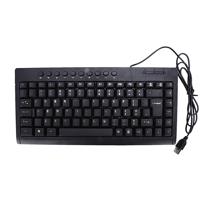 Black Ultra-Thin Quiet Small Size 85 Keys Mini Multimedia Usb Keyboard For Laptop Pc
Black Ultra-Thin Quiet Small Size 85 Keys Mini Multimedia Usb Keyboard For Laptop Pc