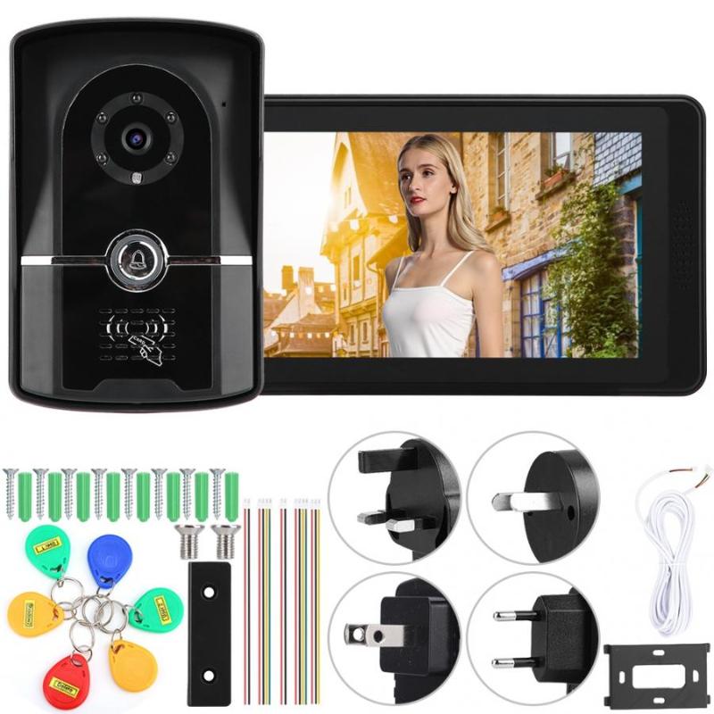 7" Touch Screen Waterproof Door Phone RFID ID Card Unlocking Intercom Video Doorbell
7" Touch Screen Waterproof Door Phone RFID ID Card Unlocking Intercom Video Doorbell