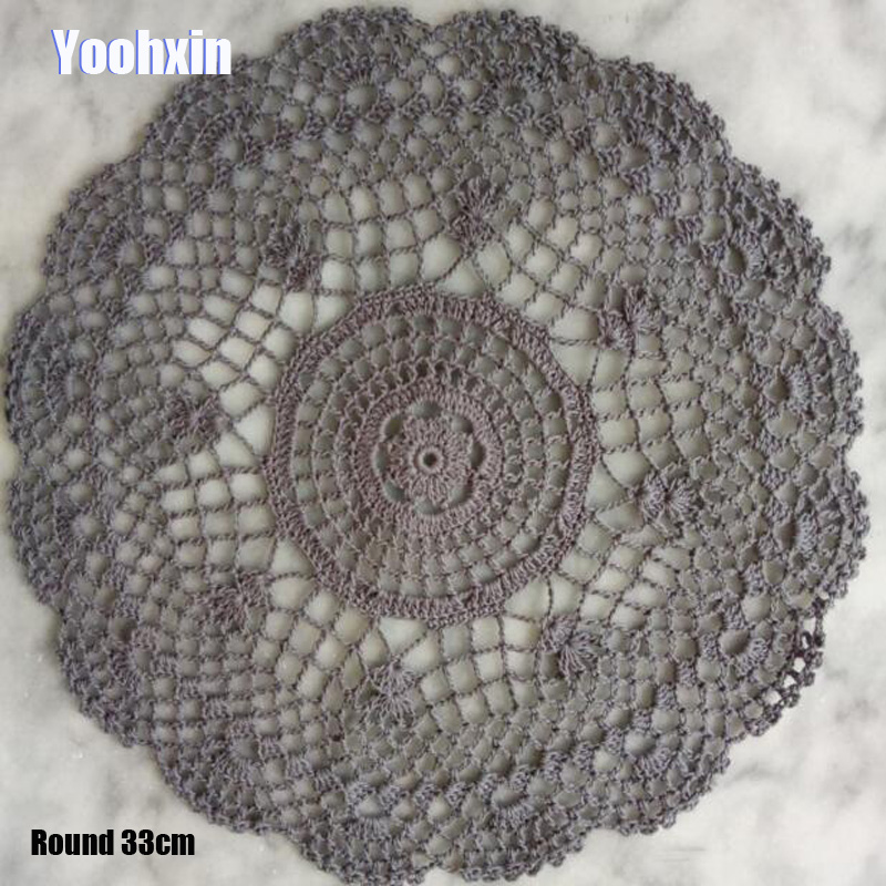 33cm HOT Lace Round cotton table place mat dish pad Cloth crochet placemat cup mug tablecloth handmade doily kitchen, White
33cm HOT Lace Round cotton table place mat dish pad Cloth crochet placemat cup mug tablecloth handmade doily kitchen, White
