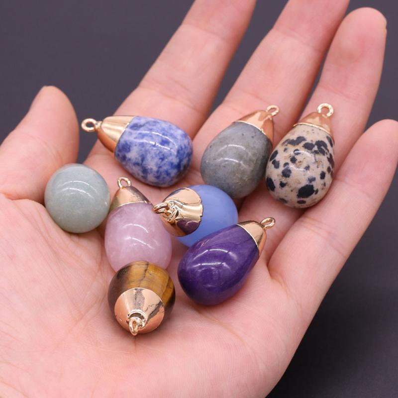 Trendy Natural Stone Agates Pendant Round Drop Shape Amethysts Quartz Charms for Jewelry Making DIY Necklace Earring Accessories
Trendy Natural Stone Agates Pendant Round Drop Shape Amethysts Quartz Charms for Jewelry Making DIY Necklace Earring Accessories