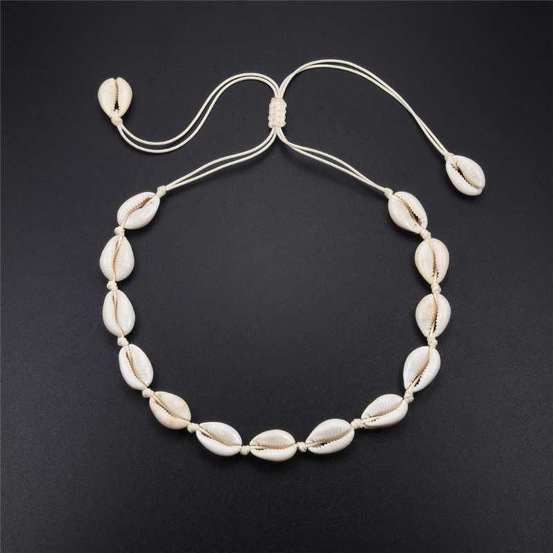 New Fashion Natural Cowrie Shells Necklace Handmade Knit Adjustable Boho Hawaii Sea Beach Choker Collar for Women Girls Jewelry
New Fashion Natural Cowrie Shells Necklace Handmade Knit Adjustable Boho Hawaii Sea Beach Choker Collar for Women Girls Jewelry