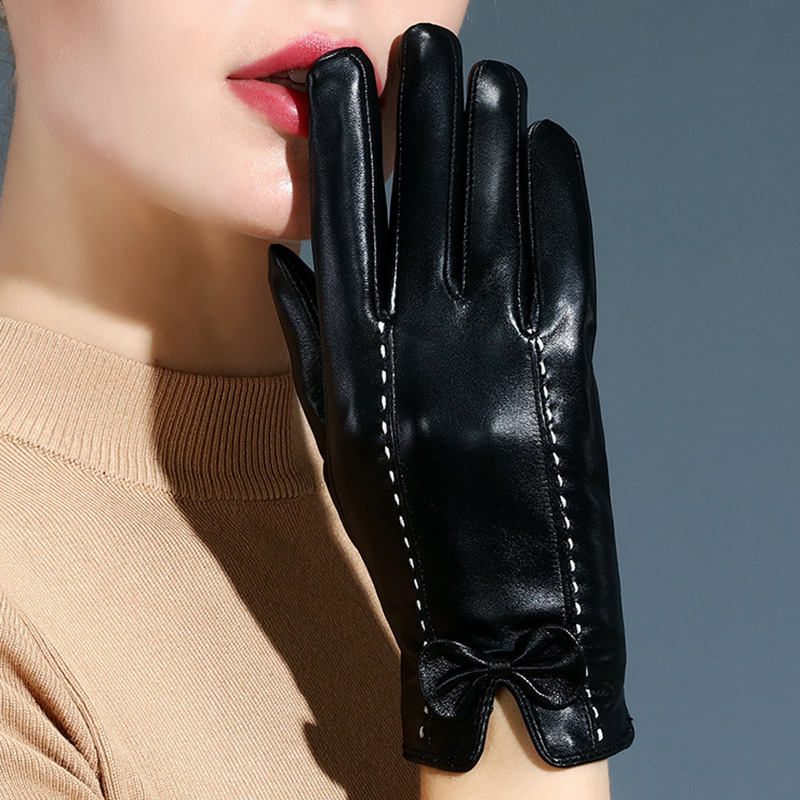 Modis Touch Screen Leather Gloves Women Sheepskin Winter Thermal Red Gloves Full Finger Black Driving Hand Leather
Modis Touch Screen Leather Gloves Women Sheepskin Winter Thermal Red Gloves Full Finger Black Driving Hand Leather