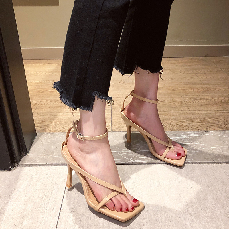 2020Gladiator High Heels Sandal Shoes Fashion Strap pinch Sexy Thin High Heel Pumps Square Toe Sandals Shoes, Black (9cm)
2020Gladiator High Heels Sandal Shoes Fashion Strap pinch Sexy Thin High Heel Pumps Square Toe Sandals Shoes, Black (9cm)