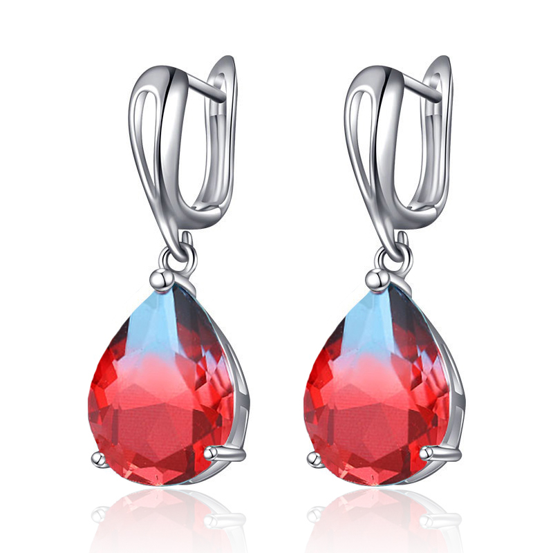 New Fashion Water Drop Gradient Tourmaline Zirconia Earrings Gold Silver Color CZ Hanging Dangle Earrings for Women Jewelry Gift
New Fashion Water Drop Gradient Tourmaline Zirconia Earrings Gold Silver Color CZ Hanging Dangle Earrings for Women Jewelry Gift
